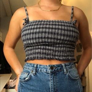 Plaid Forever 21 crop top